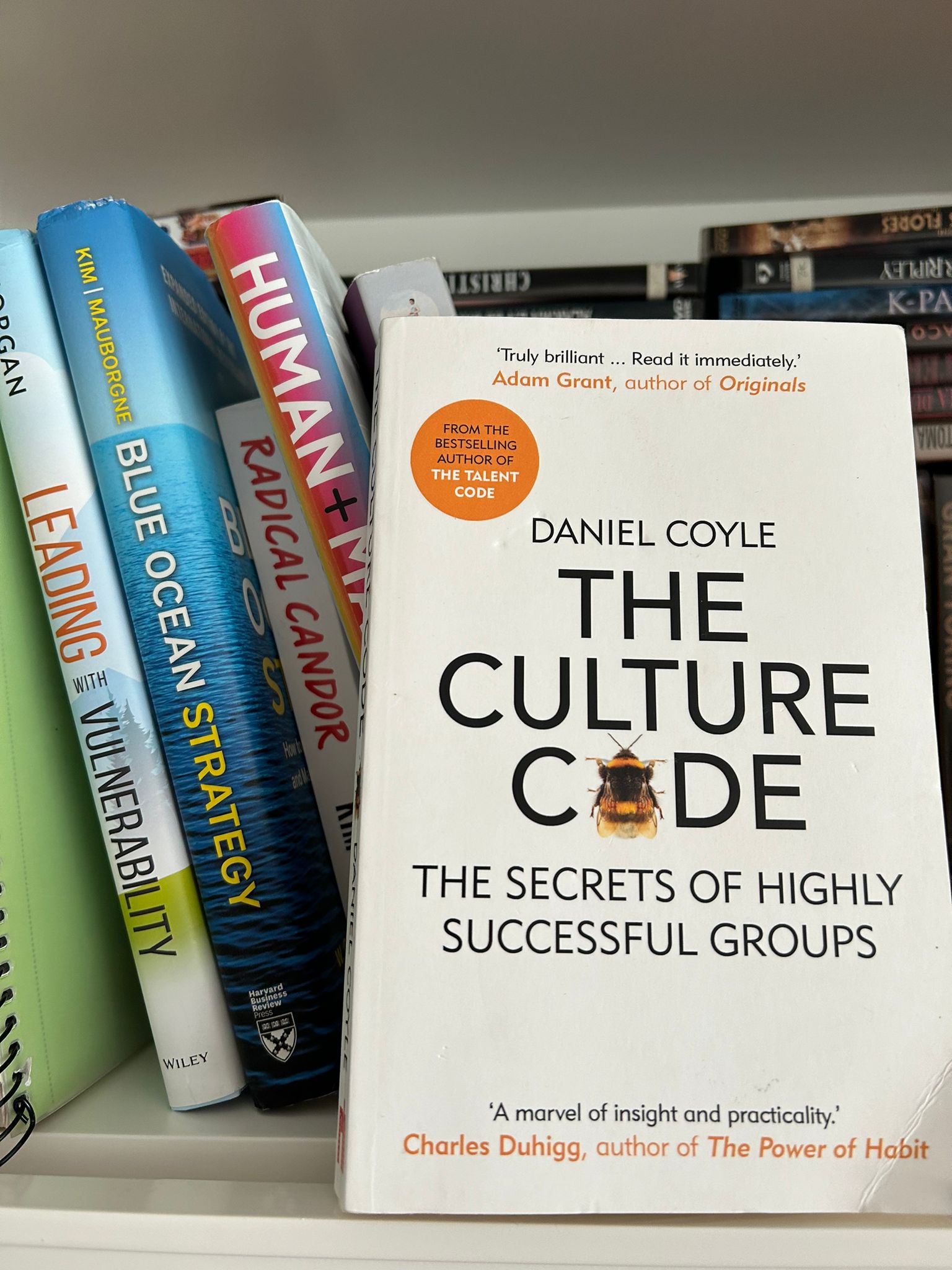 Portada del libro The Culture Code de Daniel Coyle sobre los secretos de los equipos exitosos