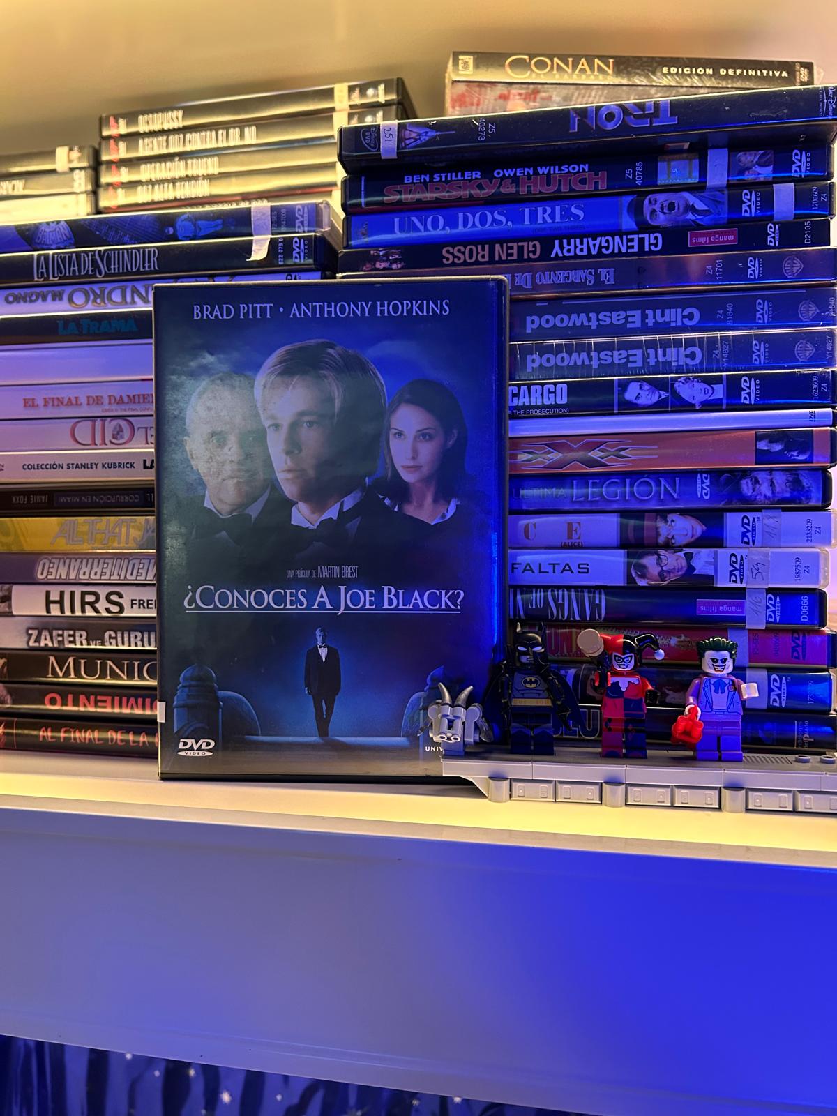 Carátula del DVD de la película Conoces a Joe Black con Brad Pitt y Anthony Hopkins