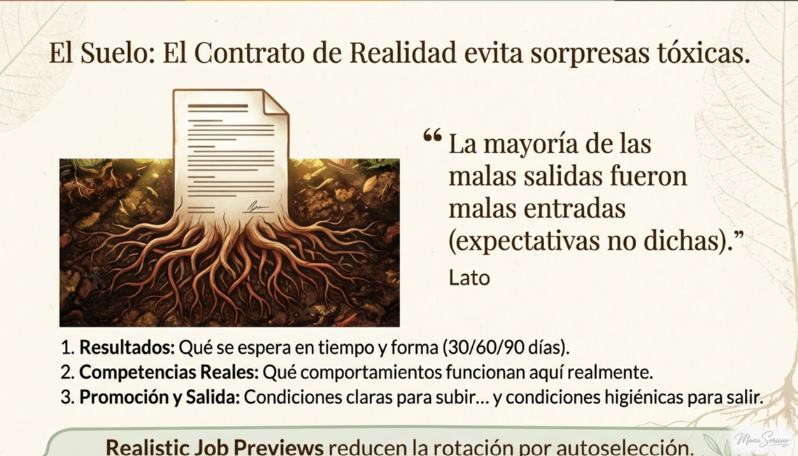 El Suelo o Contrato de Realidad: resultados, competencias reales y promocion para evitar salidas toxicas