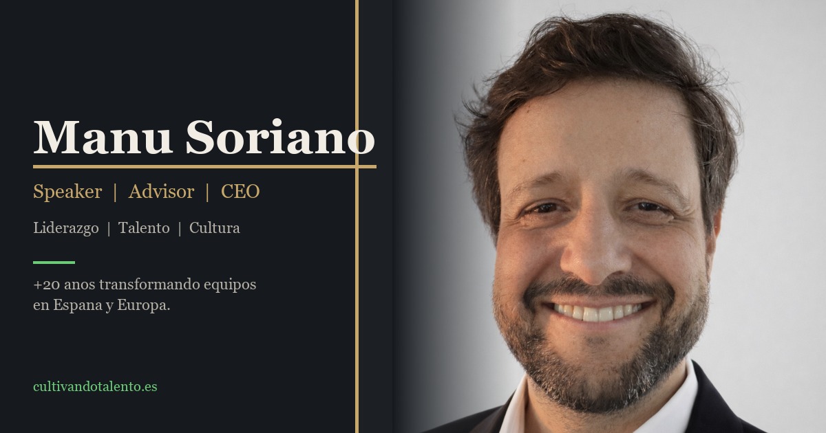 Manu Soriano — Speaker y Advisor